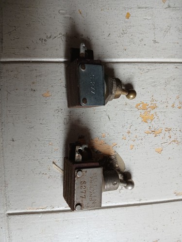 Vintage toggle switch s277 2 - toggle, x