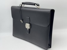 DUNHILL BLACK CALFSKIN LEATHER