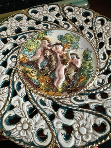 Capodimonte wall plates - capodimonte,
