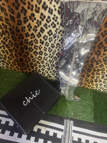 Size silver over knee boots - 5,