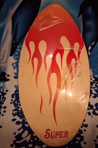 Wooden skimboard sea - -,