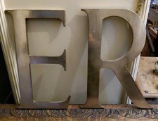 Large Size Solid Brass Letter