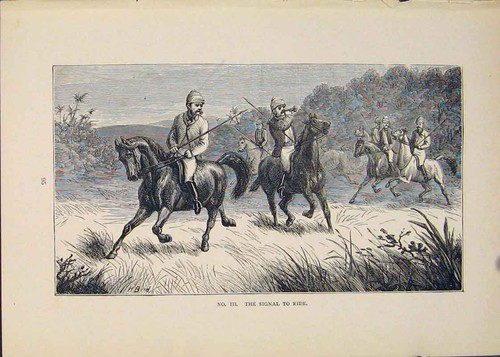 Original old antique print - antique,