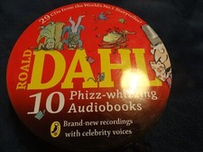 TIN CASE WITH ZIP 29 AUDIO CD'S - ROALD DAHL -WALLIAMS ETC -PUFFIN
