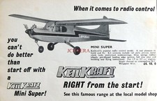 KEILCRAFT Models 1967 Advert #3 : 'Mini Super' Radio Controlled Aircraft PRINT