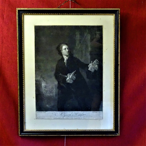 Original antique etching david - original,