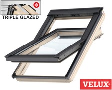 Velux triple glazed pine - glazed,