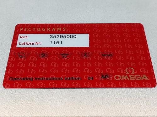 Omega pictogram card - omega,