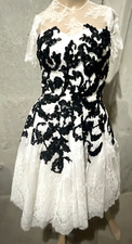 Zuhair Murad Black White Lace