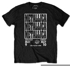 METALLICA LIVE AT COW PALACE OFFICIAL MERCH T SHIRT