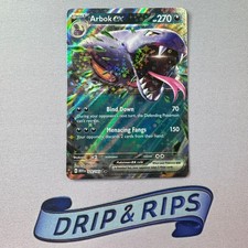 Arbok ex 024/165 Pokemon 151 Holo Double Rare Trading Card Near Mint