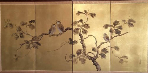Japanese byobu panel folding - japanese, 4