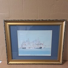 Naval Painting after Nicholas Polock - The Frigate Thesis Engaging the French