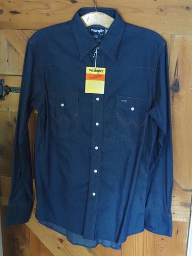 Wrangler blue denim cowboy - blue, cut