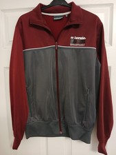 Mens Burgandy/grey Zip Up