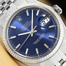 ROLEX MENS DATEJUST BLUE DIAL