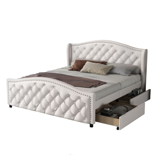 Double bed 4ft6 upholstered - double,