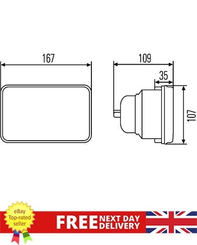 Left right headlight insert - left/right,