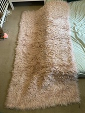 Malachy  Shag Pink Rug Rectangle size 100x180cm