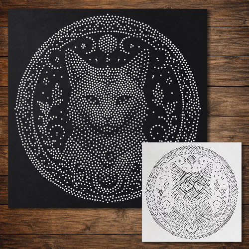 Celestial cat medallion - celestial,