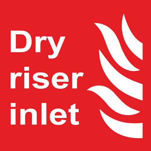 Fire safety dry riser inlet - fire,