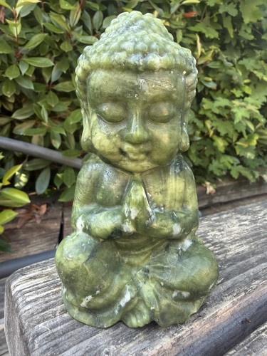 Green jade buddha 15cm - green,