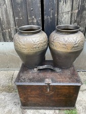 Vintage Pair X2 large Brass