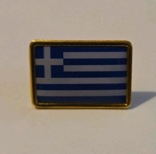 GREECE Greek Metal Flag Lapel
