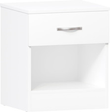 Large White Bedside Cabinet, 1