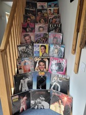 Elvis Presley 12 Vinyl Album Record Collection Job Lot X27 Various Sleeved Lp Uk