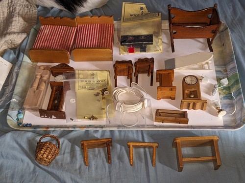 Vintage retro dollhouse - retro,