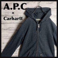 A.P.C. x Carhartt Navy Hoodie