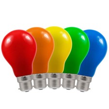 10 x 25W Coloured GLS Light Bulbs BC B22 Bayonet 25 Watt Traditional party Lamps