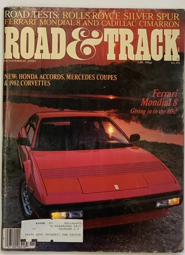 Road track november 1981 - road,