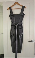 VIVIENNE WESTWOOD FALL 8 Bondage Style Leather Look Races Cruise Party Dress