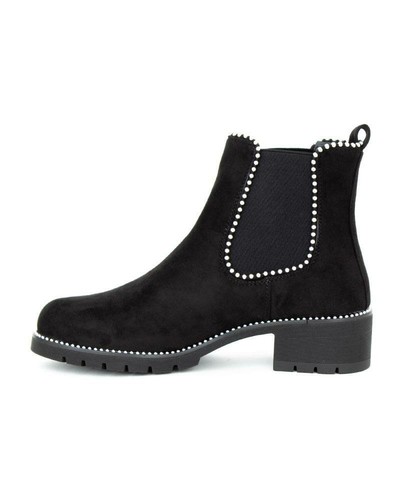 Ladies womens black suede - ladies,