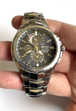 Seiko Coutura Solar Perpetual Chronograph Watch V198-0ABO