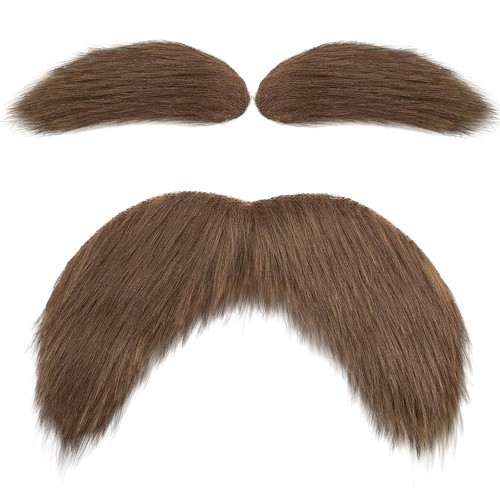 Fake mustache eyebrows - &, set