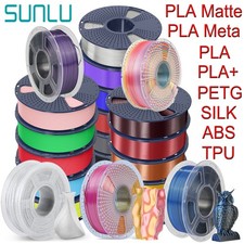 (BUY 3 GET 1 FREE,Add 4) SUNLU 1KG 3D Filament PLA/PLA+/ABS/PETG/SILK 1.75mm Lot