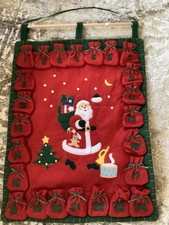 Christmas Advent Calendar In Felt Fabric