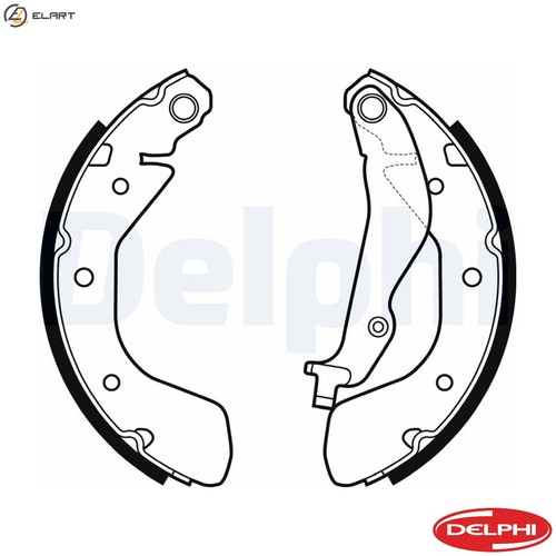 Brake shoe set ls2134 for - ls2134,