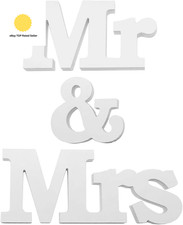 Mr & Mrs Letters for Wedding