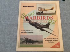 11th GREAT WARBIRDS AIR DISPLAY EVENING ADVERTISER NEWSPAPER 30-31 AUGUST 1992