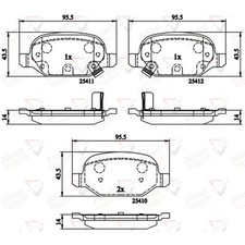 Brake Pads Set For Fiat Panda