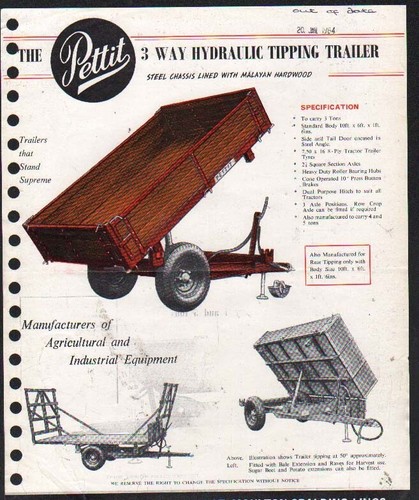 Pettit way hydraulic tipping - pettit,