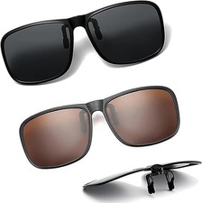 Clip sunglasses over - clip, on