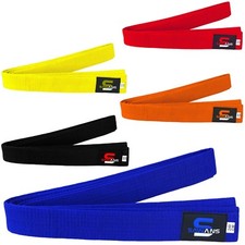 Martial Arts Belt Karate Belts 240cm,280cm, 320cm Taekwondo Judo Kickboxing mma