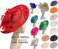 Women's Large Fascinator Headband Clip Hat Weddings Ladies Day Races Royal Ascot