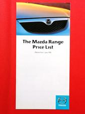 1998 MAZDA PRICE LIST - MX5 323F MX3 121 Demio 626 Xedos B2000 E2200