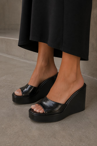 Zara high heel wedge - zara, sandals